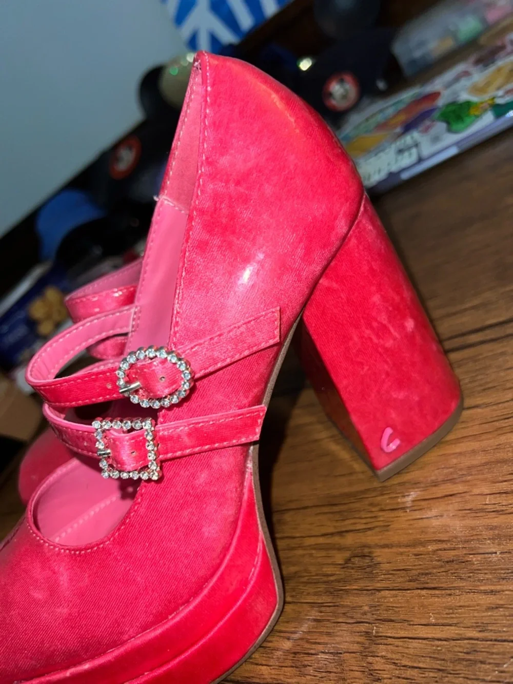 Sam Edelman Circus NY Pepper Platform Heels Hot Pink-‎ 6.5
